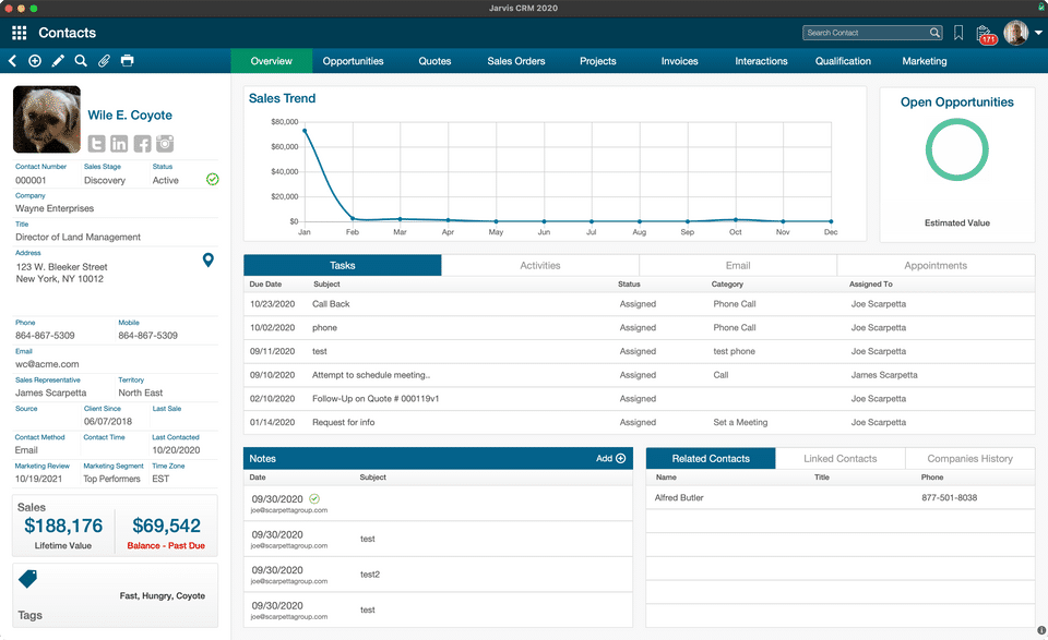 Jarvis CRM Screenshot 2