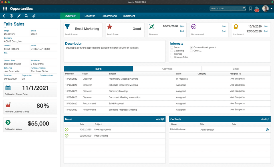 Jarvis CRM Screenshot 6