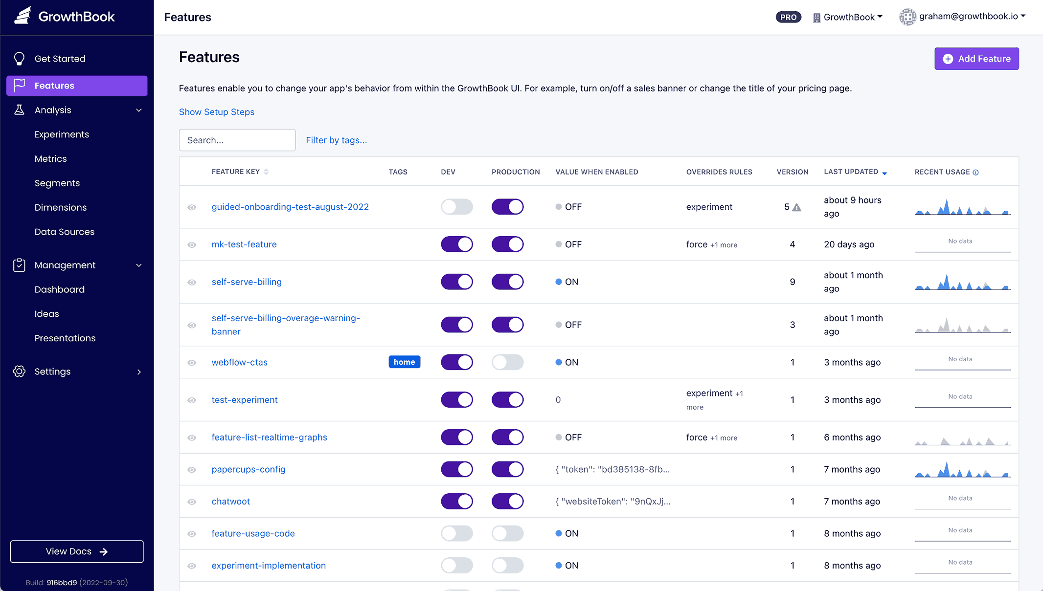 GrowthBook Screenshot 1