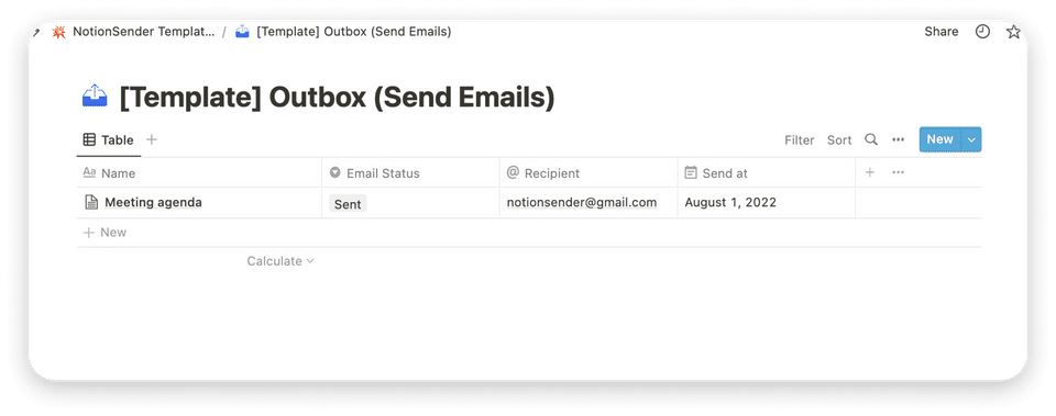 Notionsender Screenshot 3