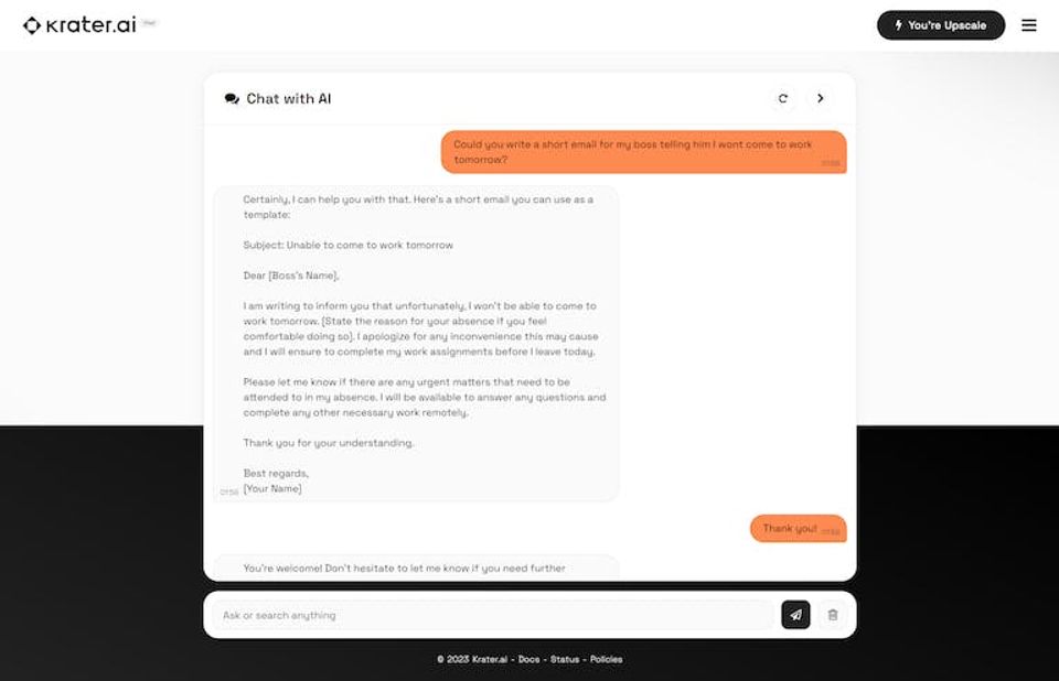 Krater.ai Screenshot 2