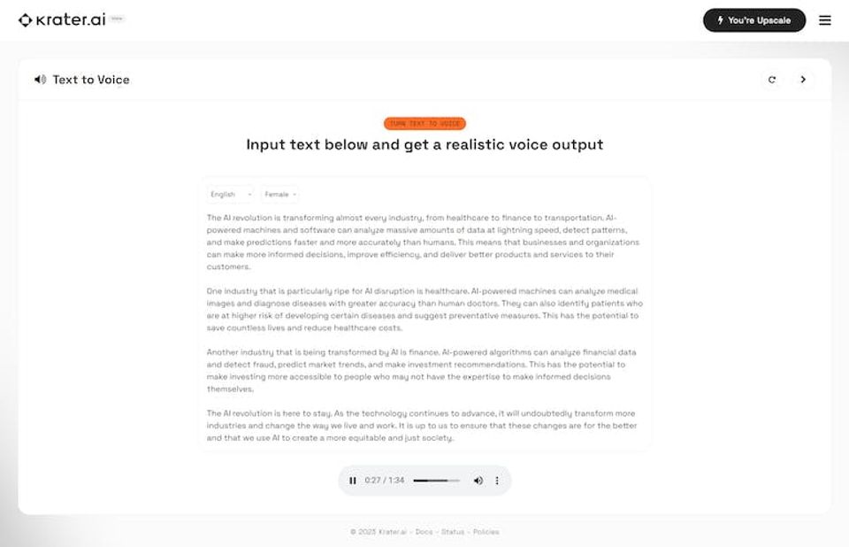 Krater.ai Screenshot 5