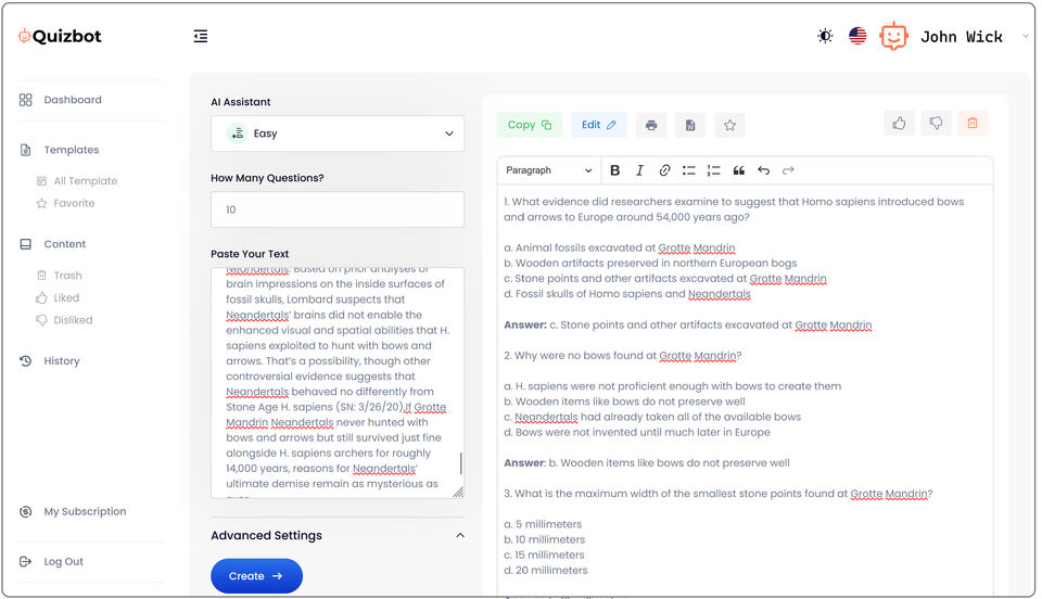 Quizbot Screenshot 2