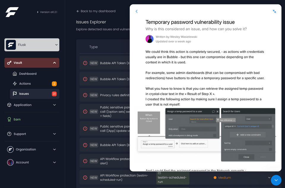 Flusk Vault Screenshot 1