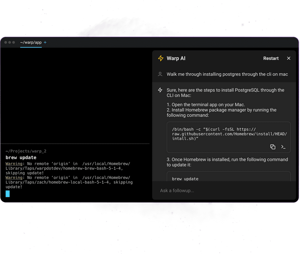 Warp AI Screenshot 3