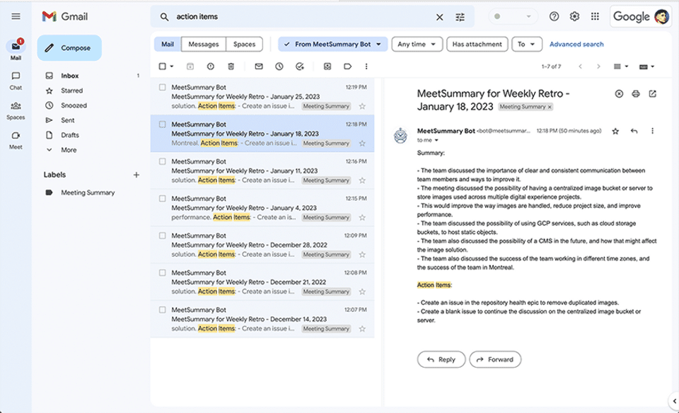 MeetSummary Screenshot 3