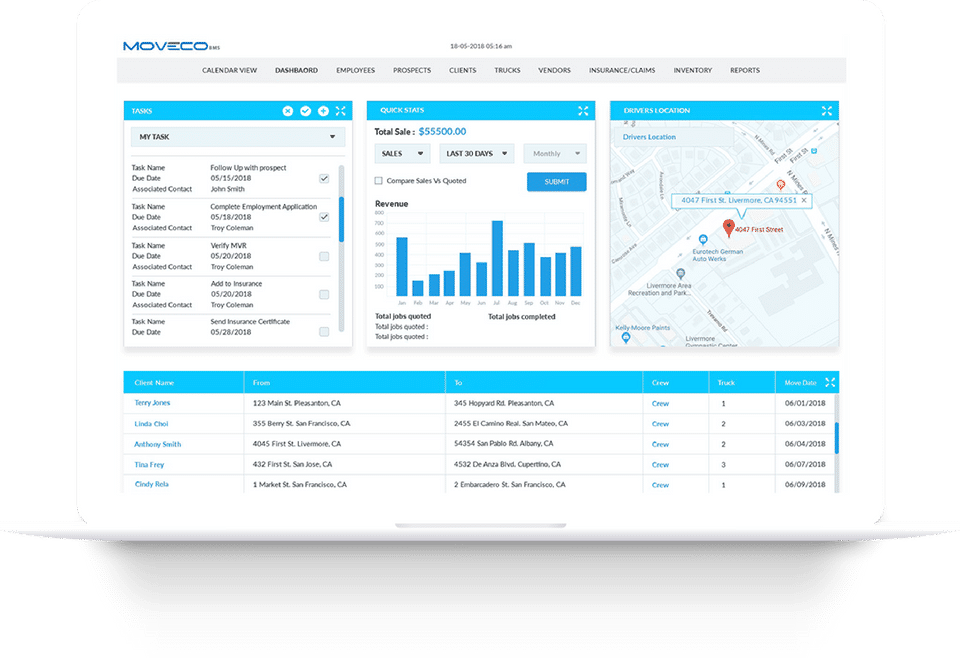 MoveCo BMS Screenshot 1