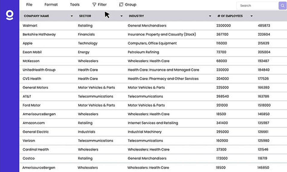 Gigasheet Screenshot 1