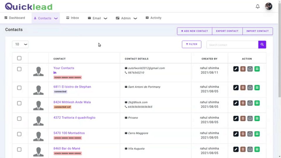 Quicklead Screenshot 3