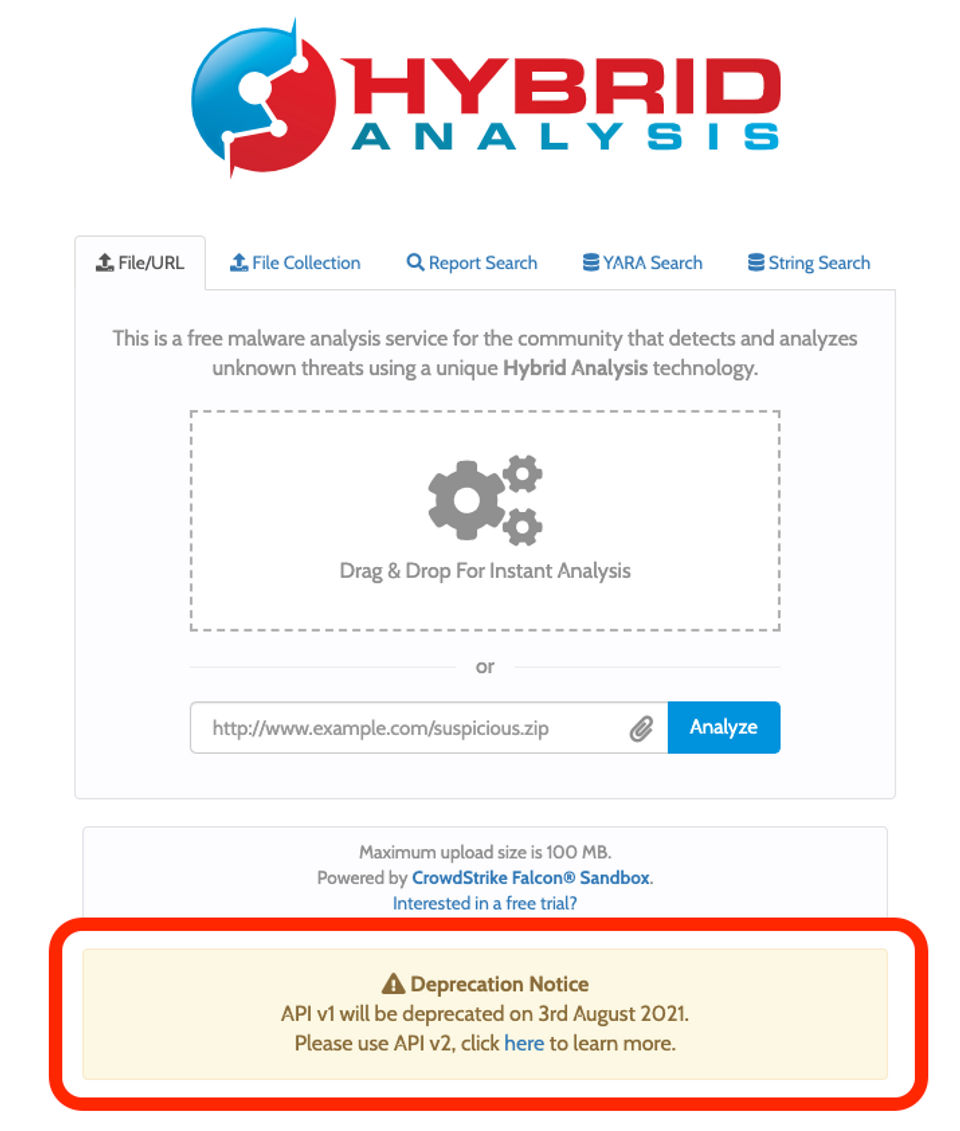 Hybrid Analysis Screenshot 1