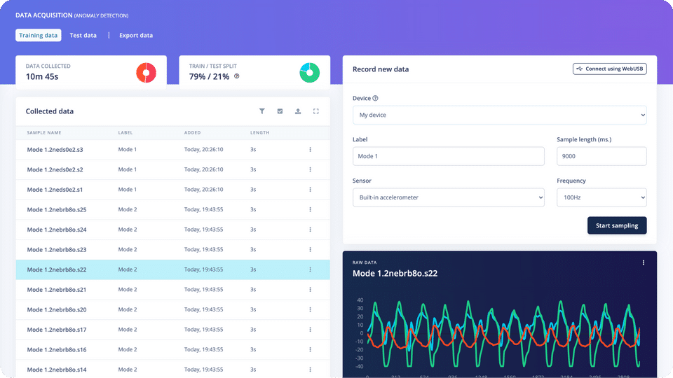 Edge Impulse Screenshot 1