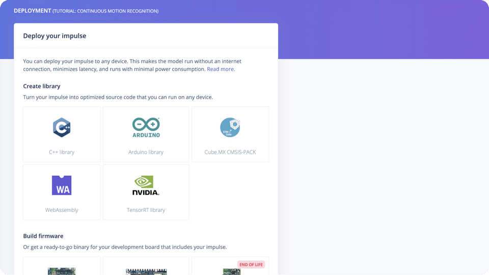 Edge Impulse Screenshot 4