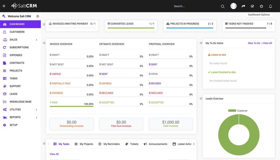 Salt CRM Screenshot 1
