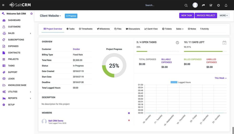 Salt CRM Screenshot 2