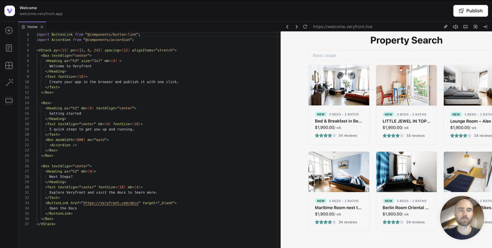 Veryfront Screenshot 1