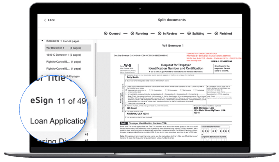 DocuSign Rooms for Mortgage Screenshot 1