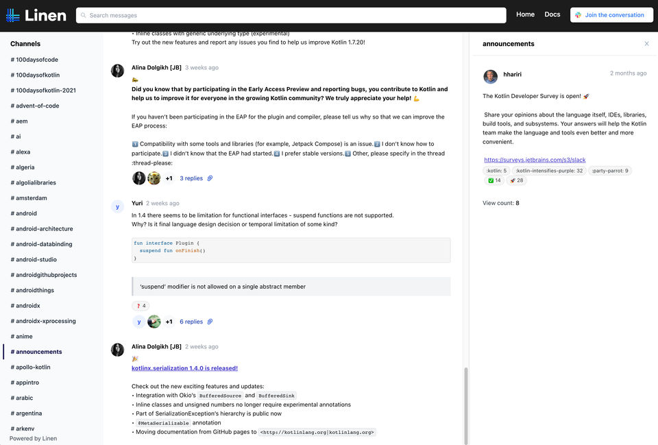 Linen Screenshot 1