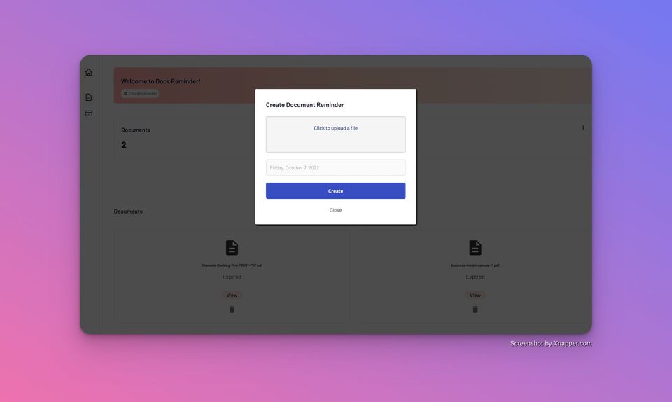 DocsReminder Screenshot 2