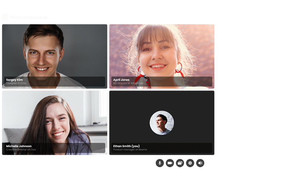 Beams Virtual Event Platform Screenshot 1