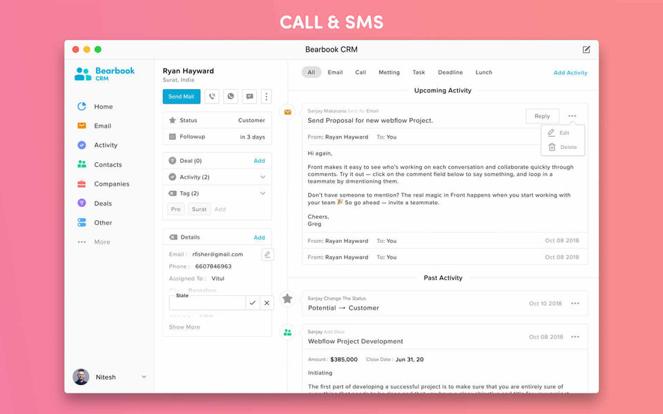 Bearbook CRM Screenshot 2
