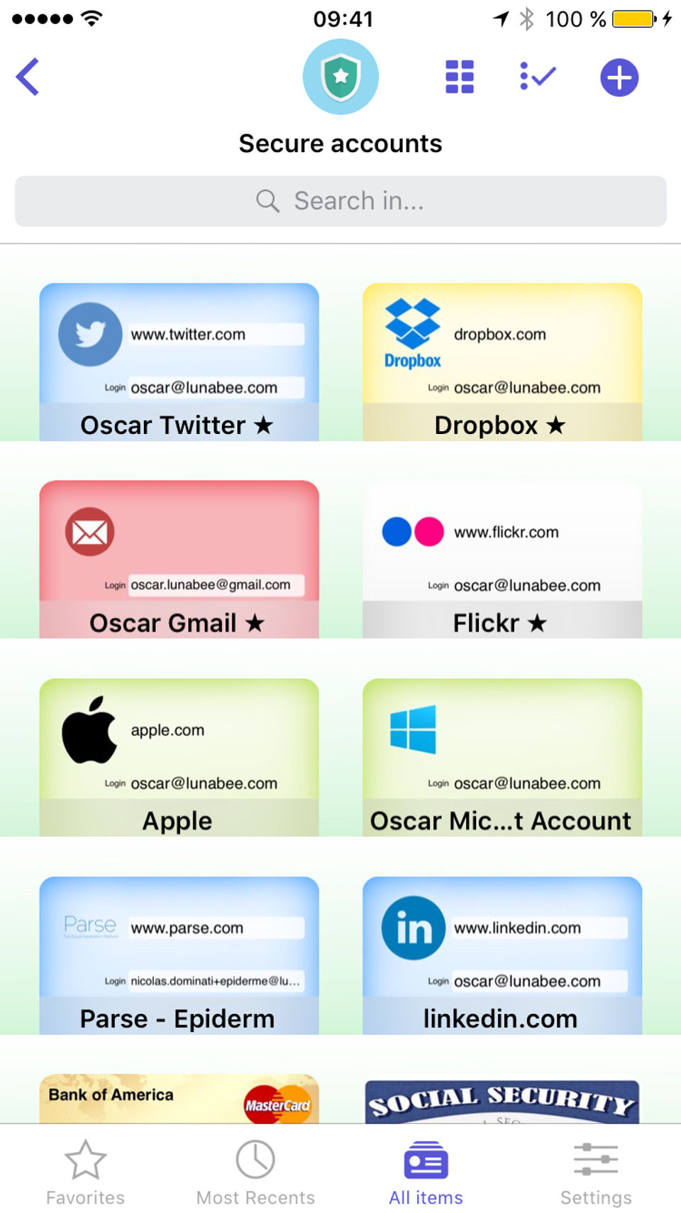 oneSafe Screenshot 1