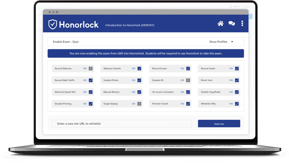 Honorlock Screenshot 1