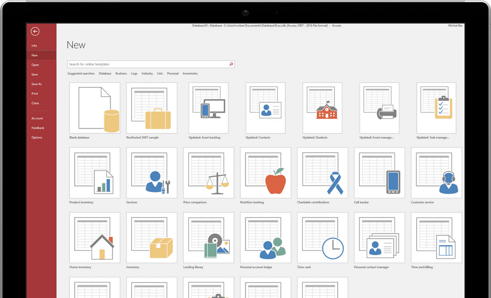 Microsoft Access Screenshot 1
