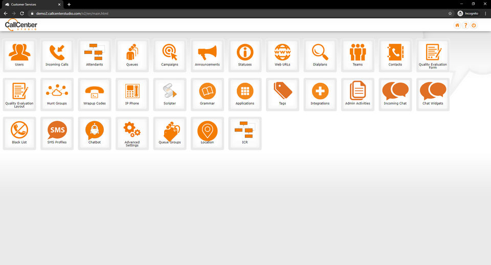 Call Center Studio Screenshot 1