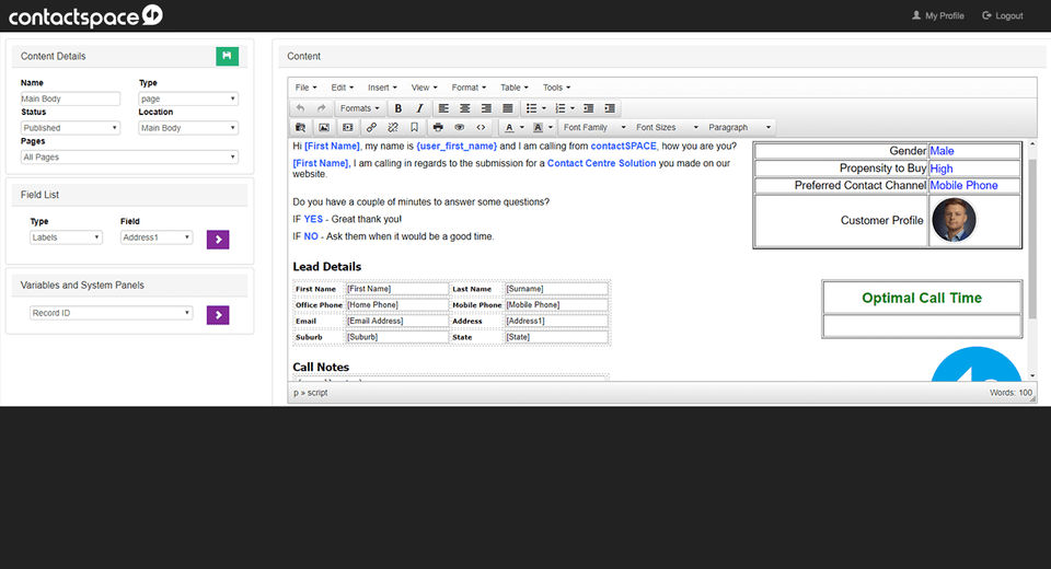 contactSPACE Screenshot 8