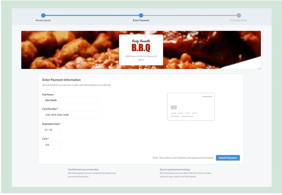 ezCater Screenshot 3