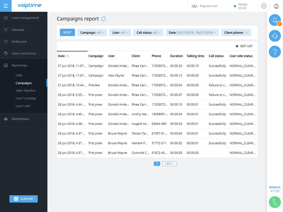 Voiptime Screenshot 2