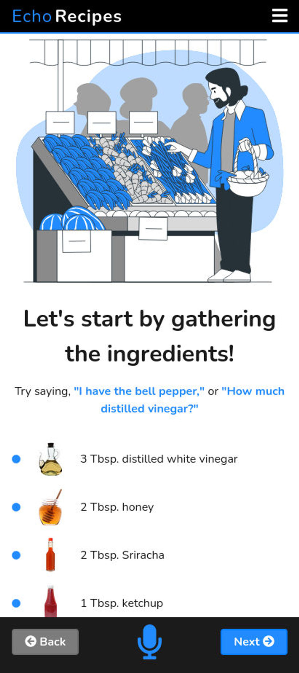 EchoRecipes Screenshot 1