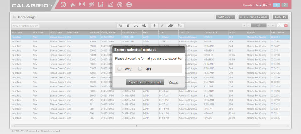 Calabrio One Screenshot 7