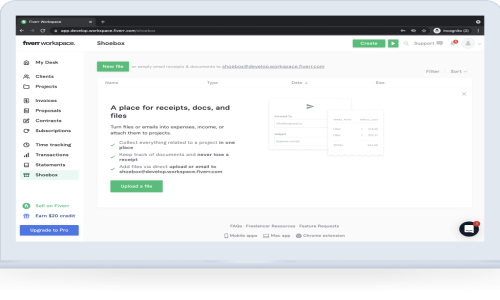 Fiverr Workspace Screenshot 1