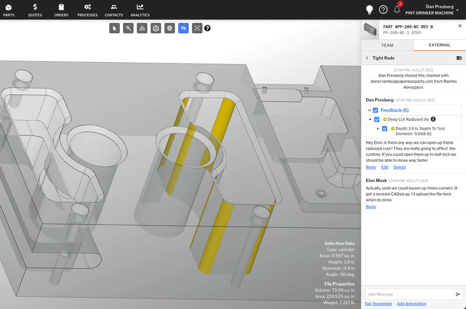 Paperless Parts Screenshot 7