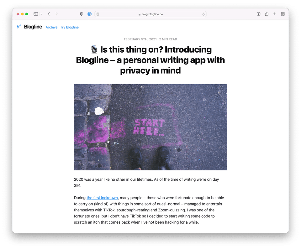 Blogline Screenshot 1