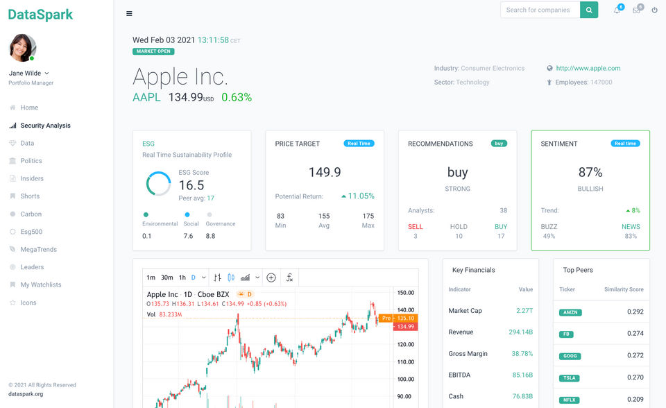 DataSpark Screenshot 1