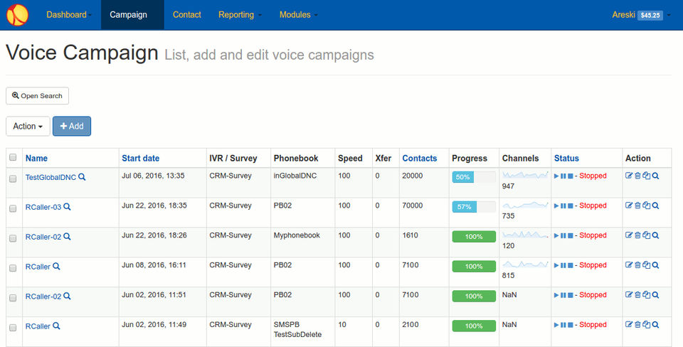 Newfies-Dialer Screenshot 2