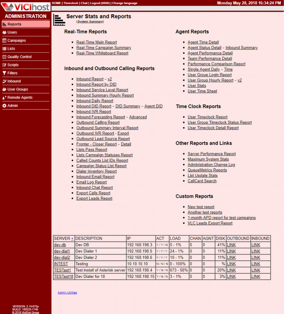 VICIdial Screenshot 4