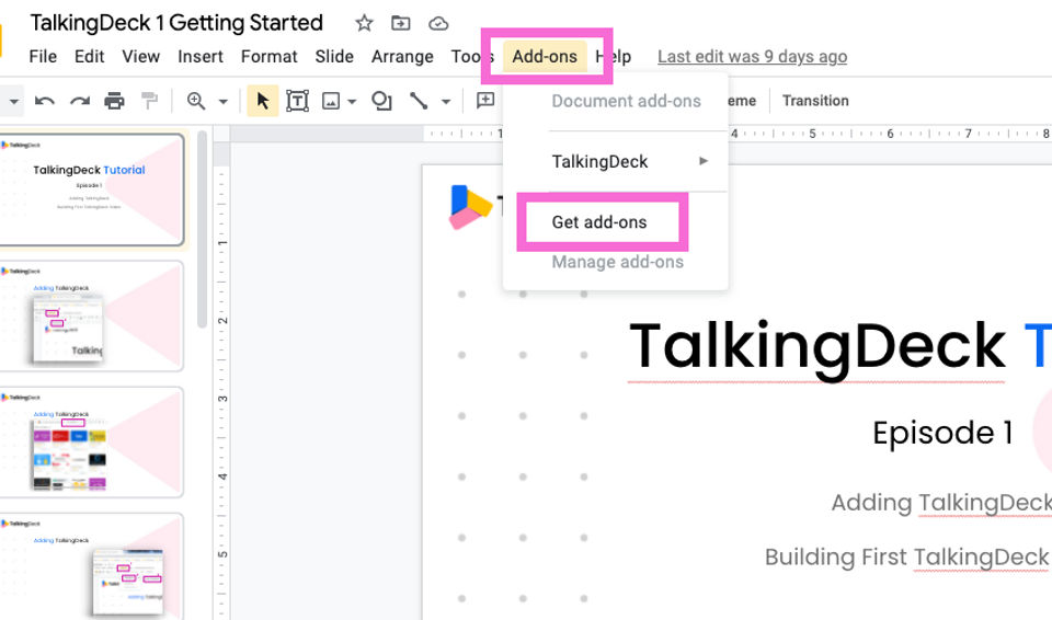 TalkingDeck Screenshot 1
