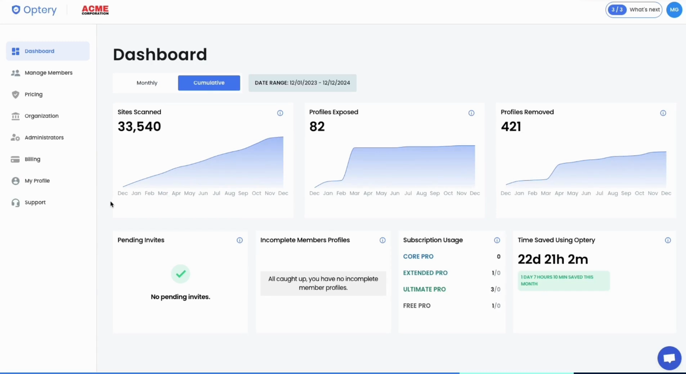Optery Screenshot 9