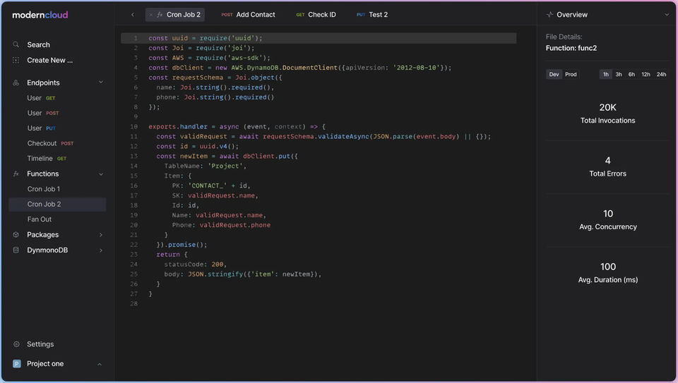 ModernCloud Screenshot 1