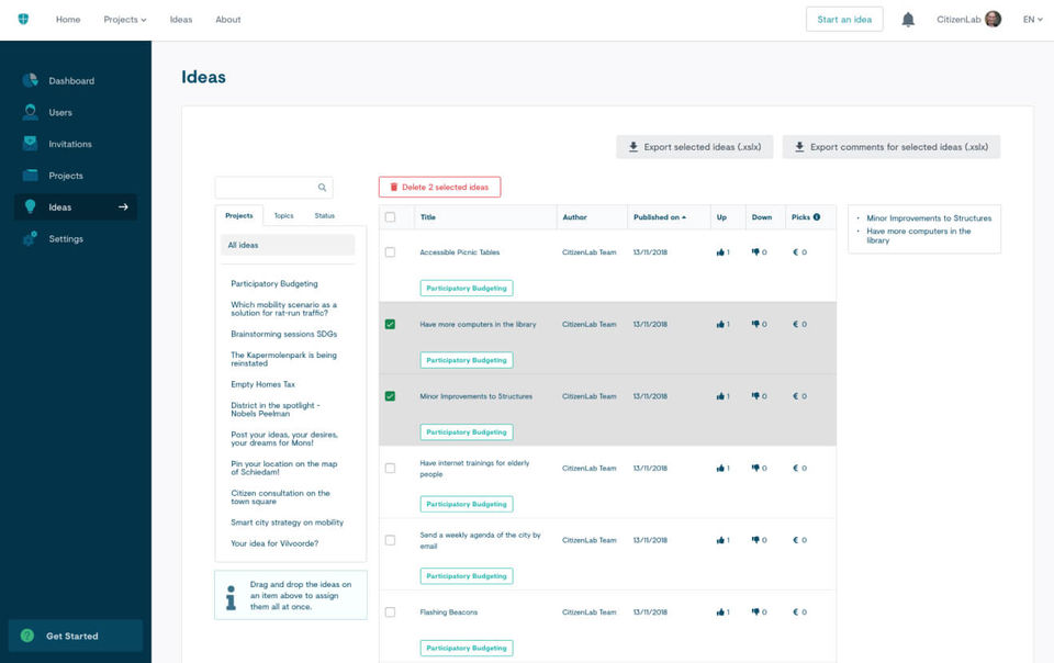 CitizenLab Screenshot 1