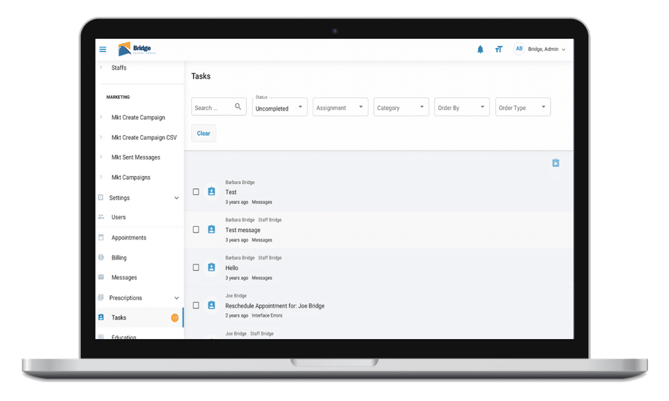 Bridge Patient Portal Screenshot 6