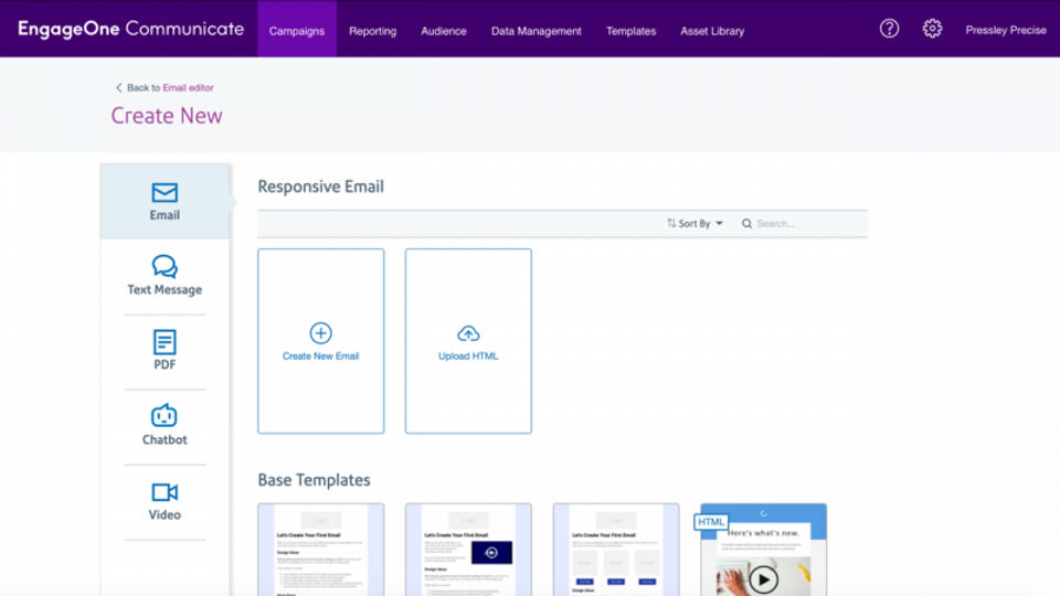 EngageOne Communicate Screenshot 2