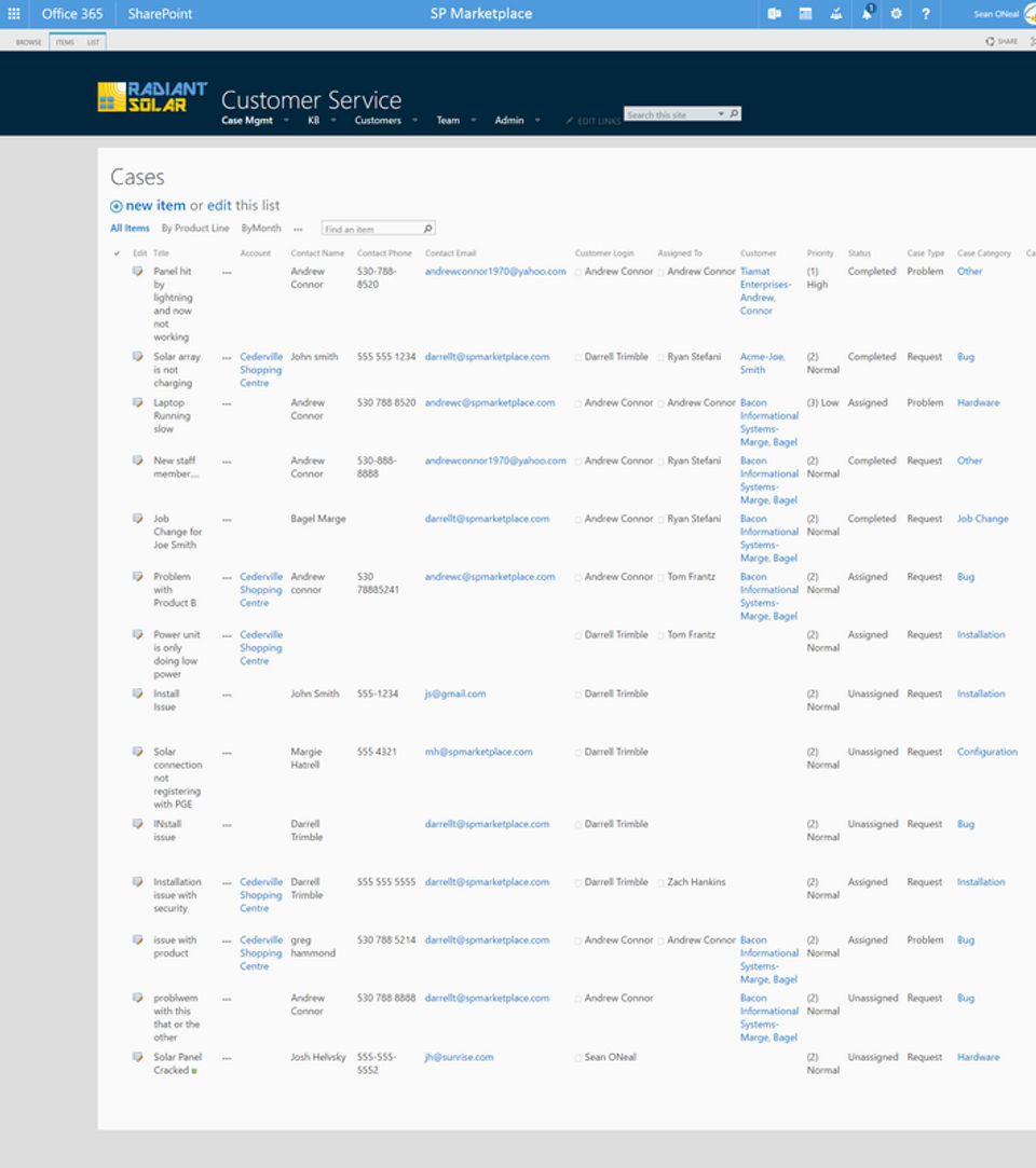 SP Customer Service Screenshot 2