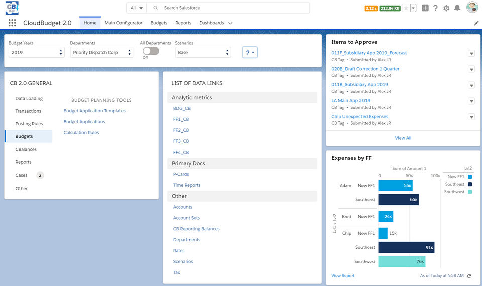 CloudBudget Screenshot 2
