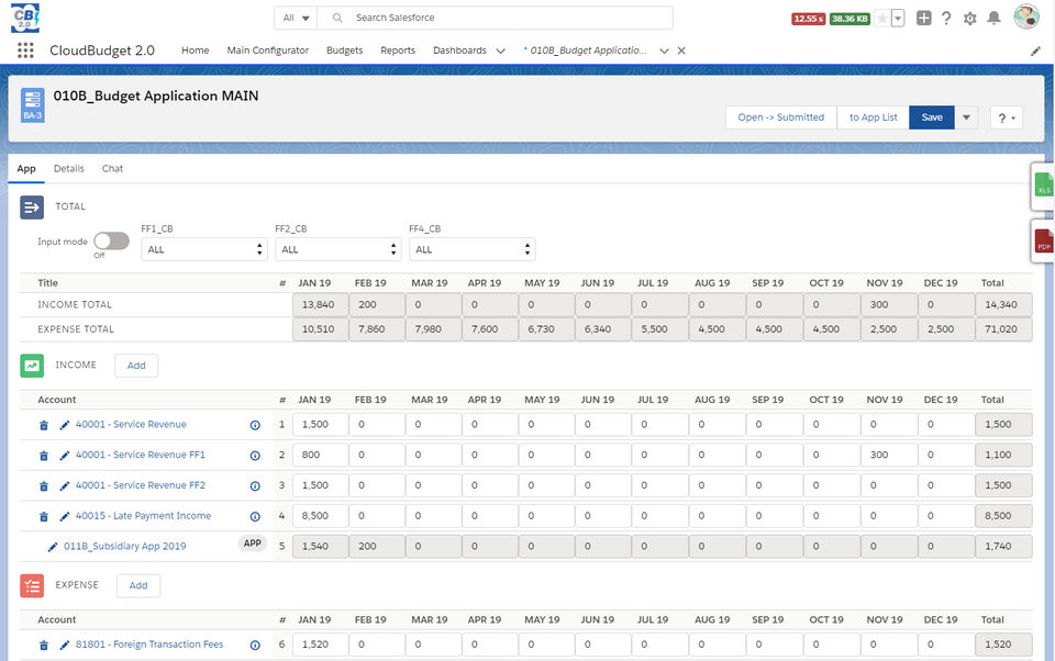 CloudBudget Screenshot 3