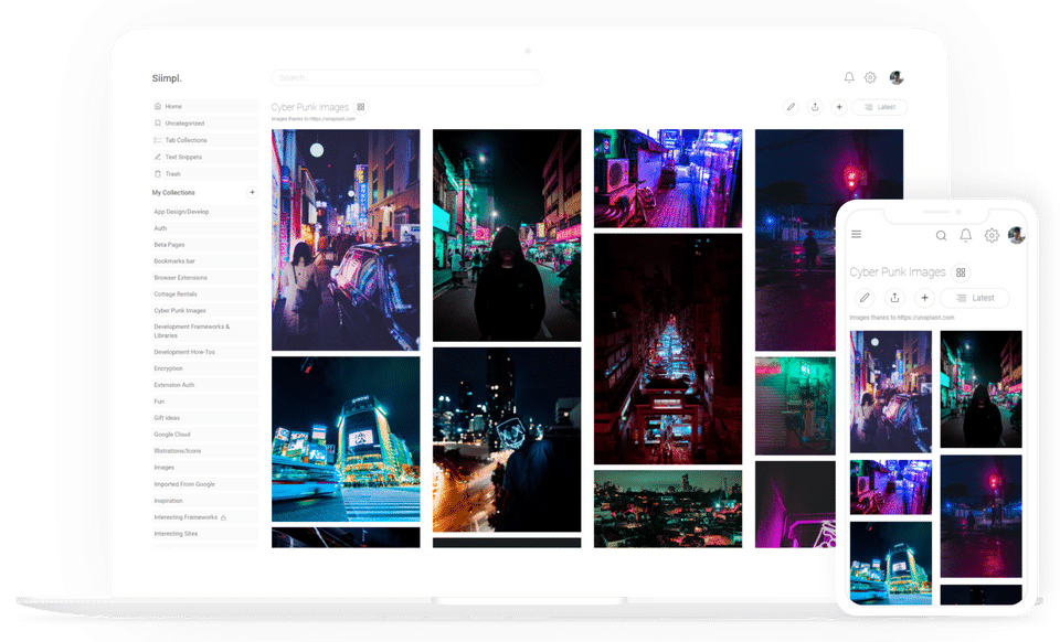 Siimpl Bookmarking Screenshot 1