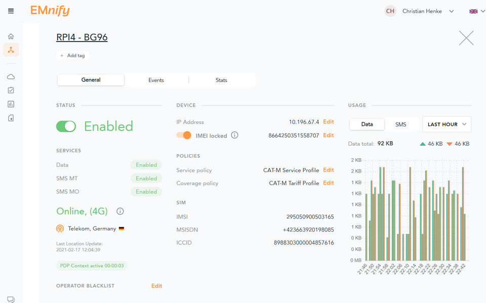 EMnify Screenshot 1